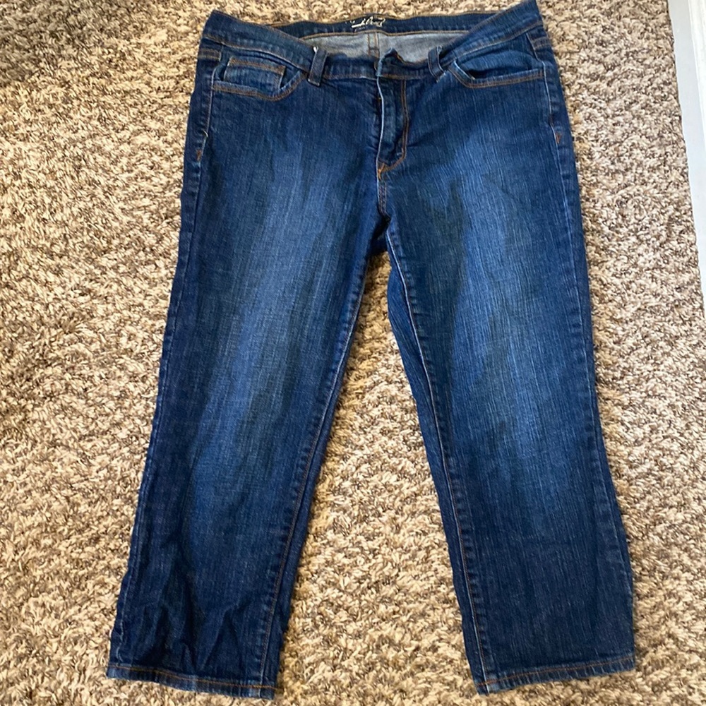 Women Old Navy Blue Jean Capris